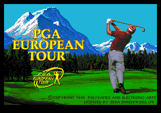 Заставка игры PGA European Tour